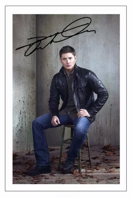 Jensen Ackles Signed Photo Print Autograph Supernatural