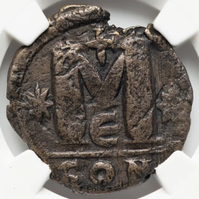Anastasius I AD 491-518, AE Follis Coin Byzantine Empire Constantinople NGC