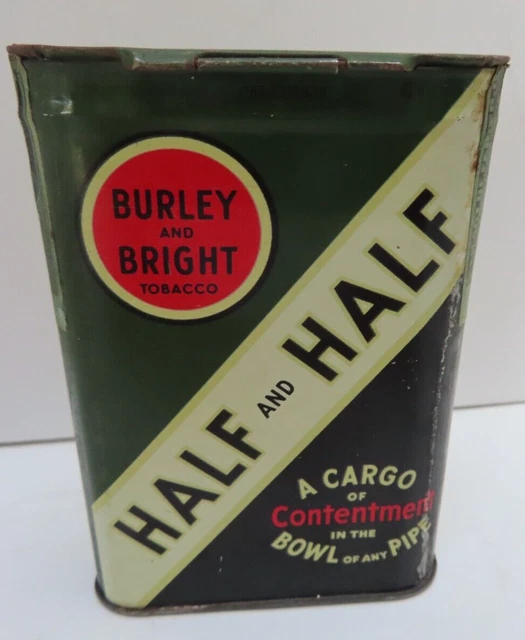 AMERICAN TOBACCO COMPANY Half and Half Pocket Tobacco Tin 9.95 PicClick