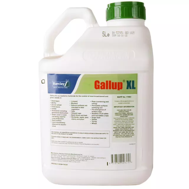 Gallup 1 x 5 Litre SUPER Strong Glyphosate WeedKiller