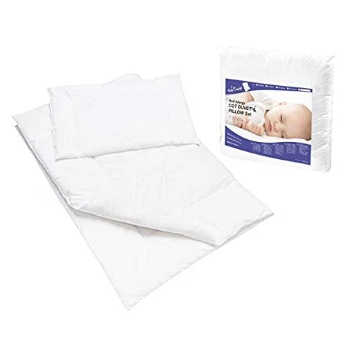Baby Komfort Bettdecke und Kissen Set 120x90 cm für Babybett Bett