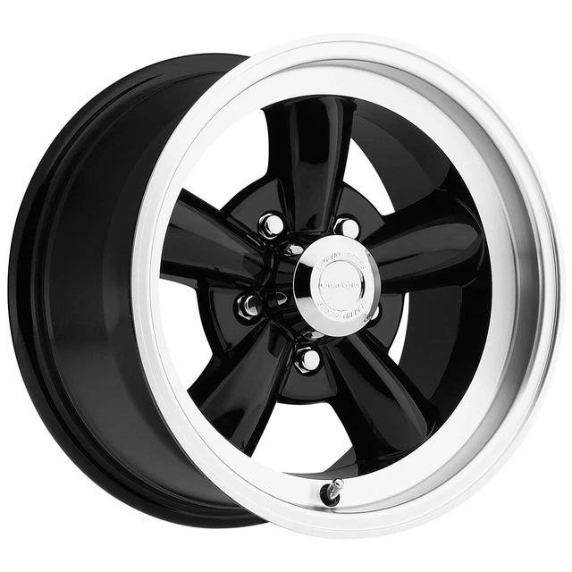 4-Vision 141 Legend 5 15x7 5x4.75" -7mm Gloss Black Wheels Rims 15" Inch