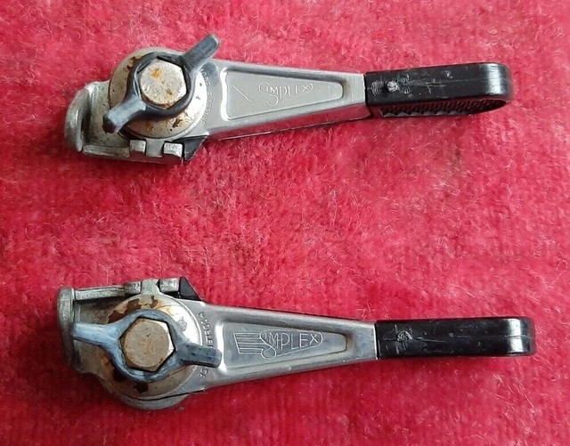 LEVIERS DE VITESSE SIMPLEX SHIFTERS vintage BIKE EROICA 🇫🇷 D11 EUR 9,00 ...
