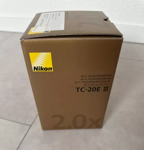 Nikon TC-20E III AF-S Telekonverter Wie Neu in OVP