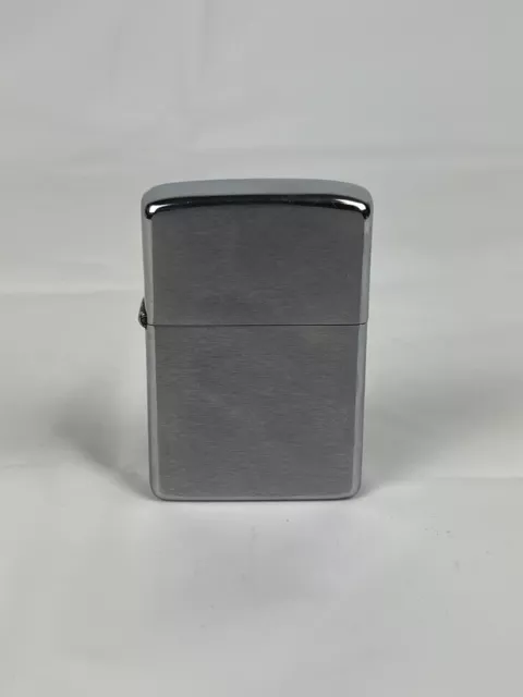 Zippo Lighter High Polished Plain Silver Plate Case