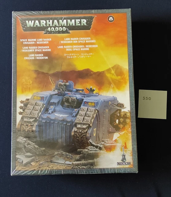 Warhammer 40k Space Marines Land Raider Crusader/Redeemer - NEUF Scellé (2009)