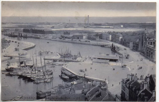 DUNKERQUE - NORD - CPA 59 - vue sur le Port