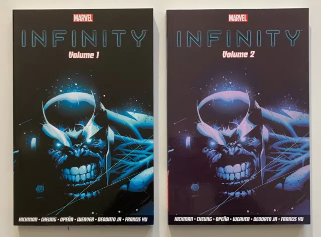 Marvel Infinity Vol #1 & Vol #2 TPB / GNs (Marvel 2014) UK editions high grade.