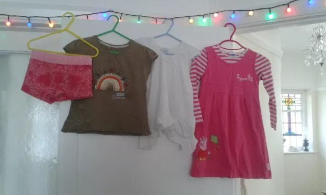 Abbigliamento Ragazze Bambini Next GAP Peppa Pig Abito Top Estate Pantaloncini Età 4 5 - PACCHETTO