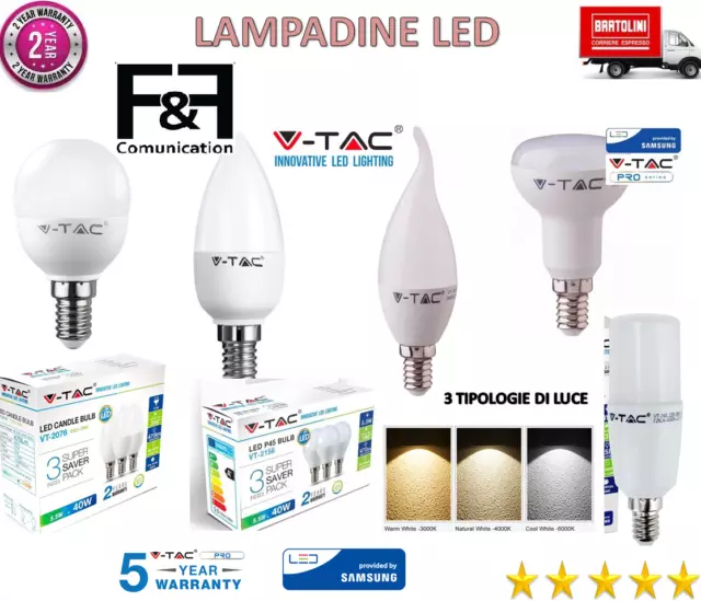 Lampadine Vtac E14 Lampade Led Lampadine A Led V-Tac Vtac Led Lampadine Vtac