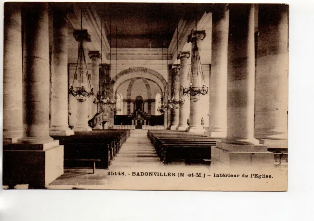 BADONVILLER - Meurthe et Moselle - CPA 54 - l' interieur de l' église 2