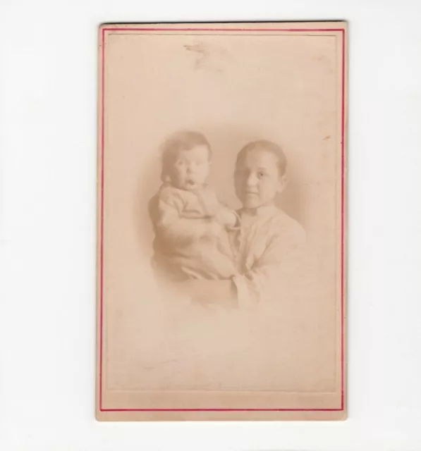 CDV Foto Niedliche kleine Kinder - 1880er