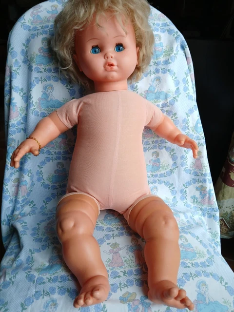 GROS POUPÉE ANCIENNE Poupon bella 72cm Papouf No Gege EUR 8,00 - FR