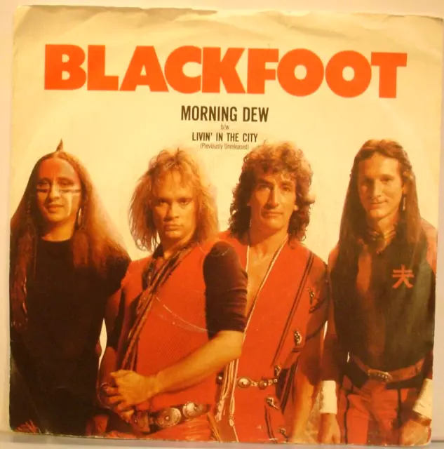 Blackfoot Morning Dew / Livin' In The City 7" Vinyl 1984 EX Condition