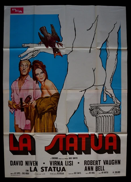 Manifesto La Statue David Niven Virna Lisi Robert Vaughn Ann Bell A124