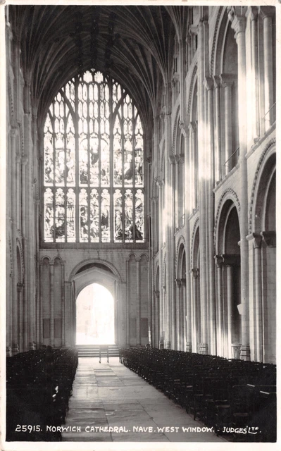 R240309 Norwich Kathedrale. Schiff. Westfenster. Richter. Akkarte. 1961