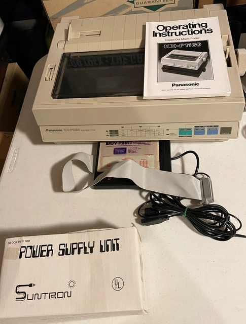 Panasonic KX-P1180 Impact Dot Matrix Printer for Commodore w/Interface & Instrns Panasonic KX-P1180 Impact Dot Matrix Printer for Commodore w/Interface & Instrns