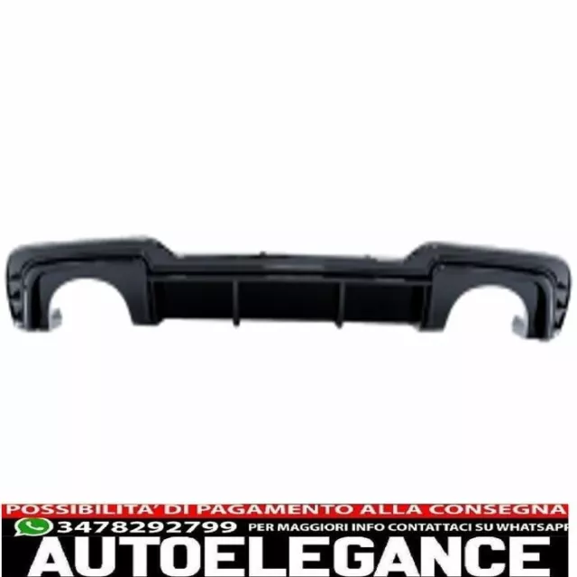 diffusore mantovana paraurti posteriore adatto per audi a3 8v facelift (2016-201