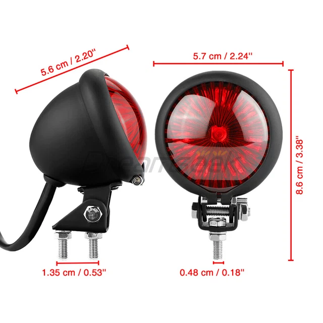 Accessoire Harley Breakout Feu Arrière LED Rouge Pour Harley Breakout 2013-2017 - 22 LEDs, Pointe Aile | Frein Et Clignotant, Sécurité Feu Stop Accessoire Harley Breakout Feu Arrière LED Rouge Pour Harley Breakout 2013-2017 - 22 LEDs, Pointe Aile | Frein Et Clignotant, Sécurité Feu Stop