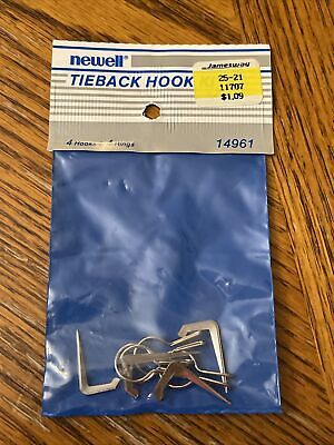 VTG NOS Newell Curtain Tieback Hook Kit 14961 Tenter Loop Jamesway Sticker