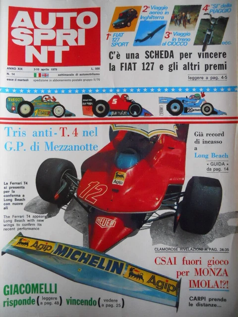 AUTOSPRINT N 14 1979 Rally Modena Lancia Stratos [P8] EUR 7,32 ...