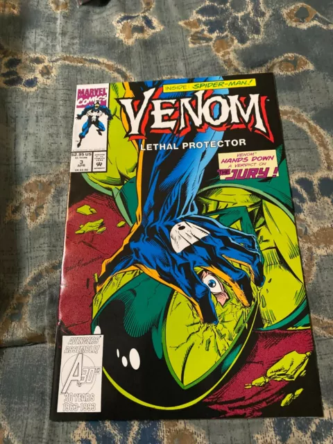 Venom Lethal Protector #3 1993 Spider-Man  Marvel Comics High Grade