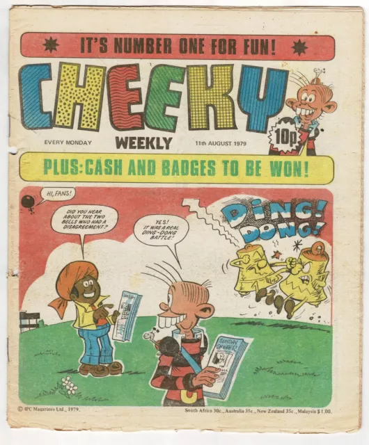 Cheeky Weekly comic 11th August 1979 - combined P&P