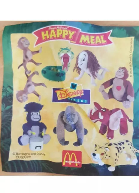 McDonald's Happy Meal Toys Disney's Tarzan. Divers. Tout neuf dans son emballage.