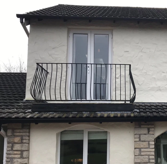 SPANISH STYLE GALVANISED Metal Railings Juliet Balcony Balustrade £299.