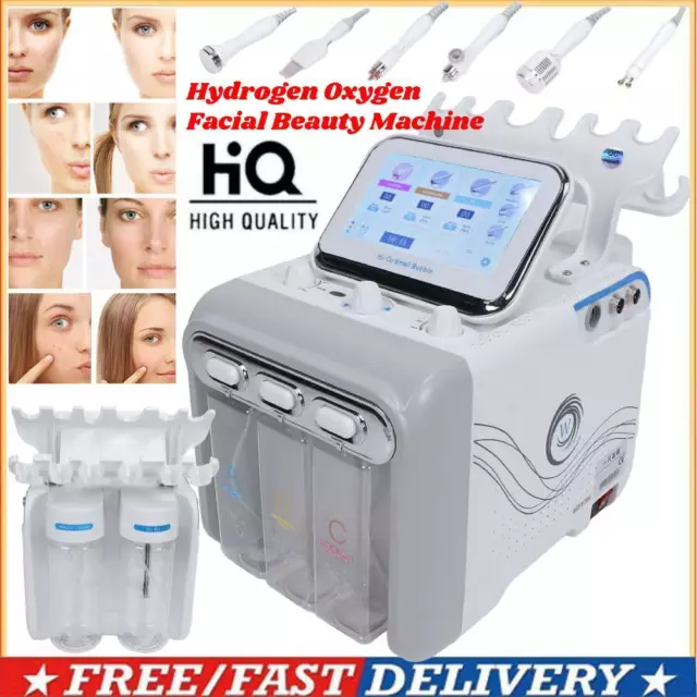 6 in 1 Hydrogen Oxygen High frequency Cleansing Hydro Facial Care Machine