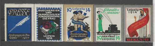 Poster Stamp, Vignette, Cinderella. 1914 Leipzig