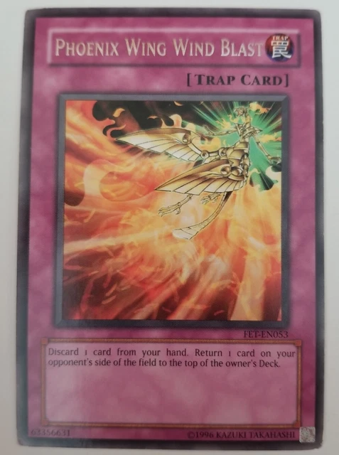 Yu-Gi-Oh Phoenix Wing Wind Blast Card (1996) Yugioh, FET-EN053