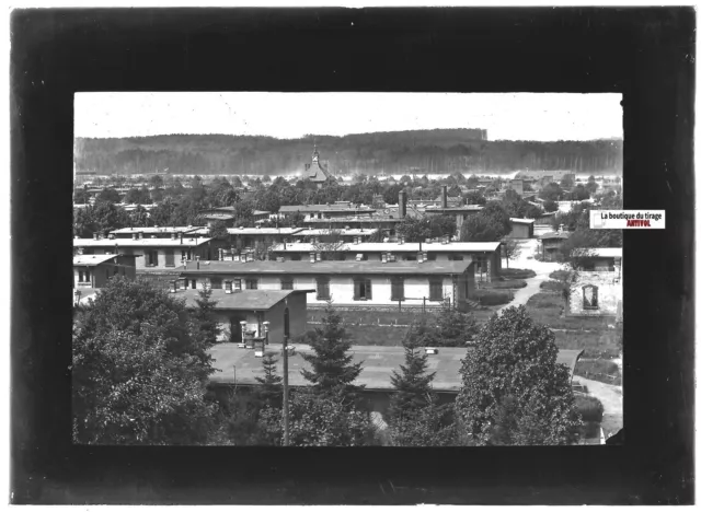 13x18cm Military Camp Bitche Positive Antique Photo Glass Plate
