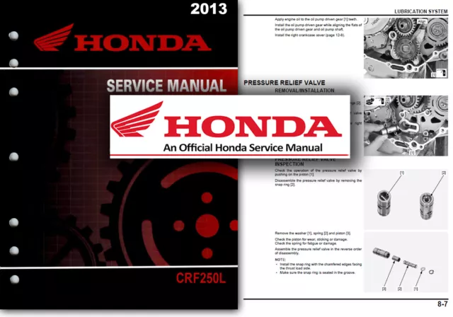 Honda CRF250L Service Workshop Repair Manual CRF250 2012 2013 2014 2015 Shop
