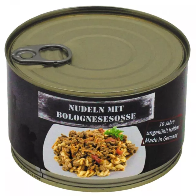 MFH 40251B Nudeln mit Bolognesesoße - Vollkonserve - 12 Stück-Fertiggericht-400g