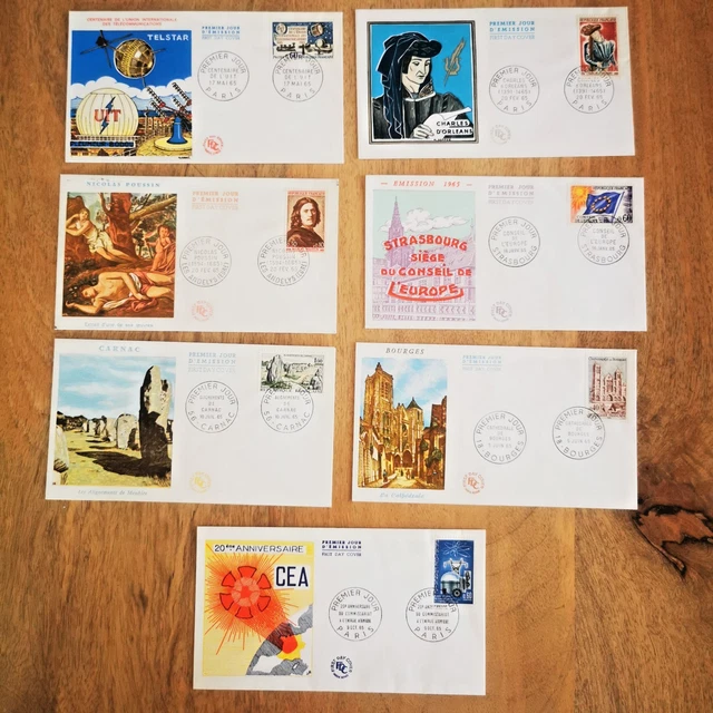Lot De 4 Enveloppes P.A.C. 1er Jour France – Années 1976 à 1980 – FDC