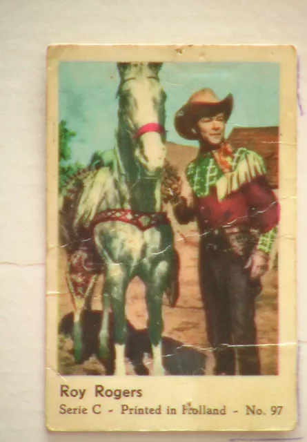 Roy Rogers=Dutch Film Star Gum Card Serie #C 97