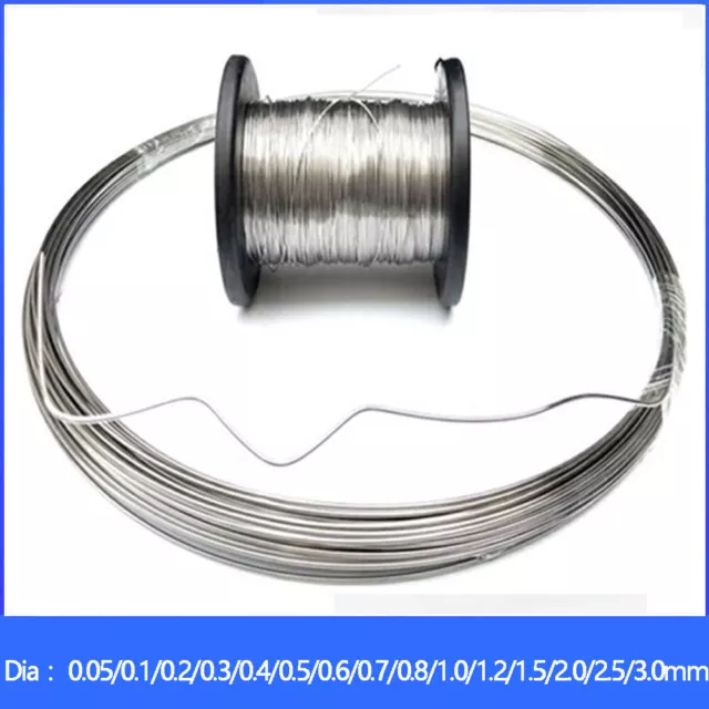 A2 Stainless Steel Wire Rope Metal Cable Rigging Dia 0.05 0.1 0.2 0.3 0.4-3.0mm