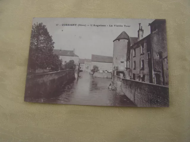 carte postale   corbigny   vers 1900  l'anguisson