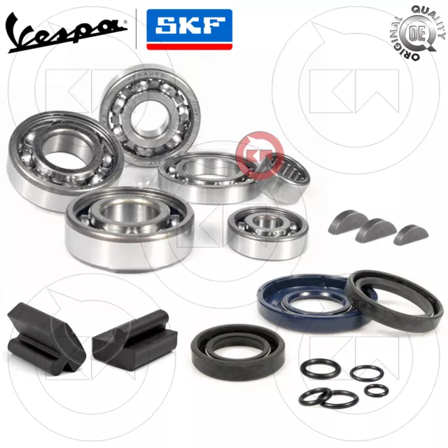 Kit Cuscinetti E Paraoli Revisione Motore O- Ring Vespa 50 Special L R N Ape 50