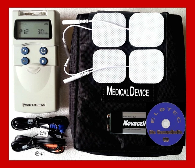 Hochleistungs Tens Ems Gerät Reizstrom +Cd Akupunktur Massage Schmerzen