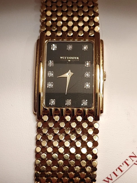 WITTNAUER MEN S GOLD Mesh Chronograph Watch WN3071 RARE Designed