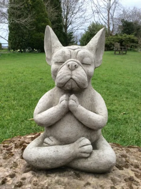 BULLDOGGE GROSS FIGUR Statue Englische Gartenfigur Aufstellfigur Hunde  mächtige EUR 299,95 - PicClick DE