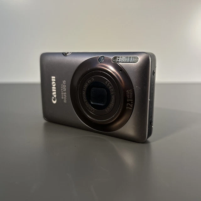 Canon Digital IXUS 120 IS Camera Silver No Battery | SPARES REPAIR PARTS PROP