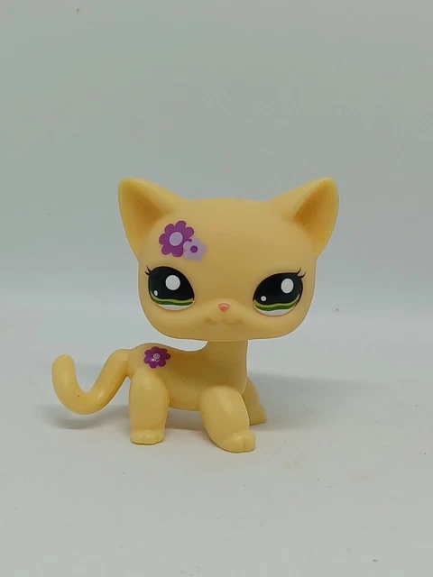 Petshop Chat Européen Original Beige Rayé # 733 Figurine LPS