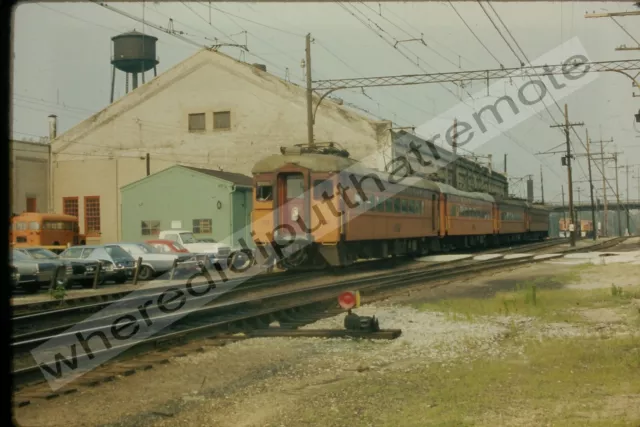 Orig. Slide CSS Chicago S. Shore & S. Bend 102 PCM Interurban Michigan City 1973