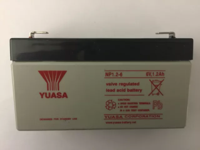 Bateria Yuasa NP1.2-6 6V 1.2AH
