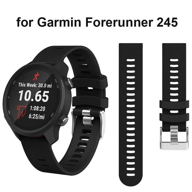 SPORTS SILICONE REPLACEMENT Watch Band Strap Garmin Forerunner 245/245