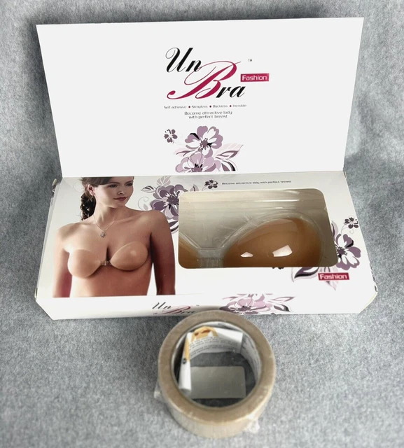 Silicone STRAPLESS PUSH UP BRA Backless Self Adhesive plus Breast Tape Lift