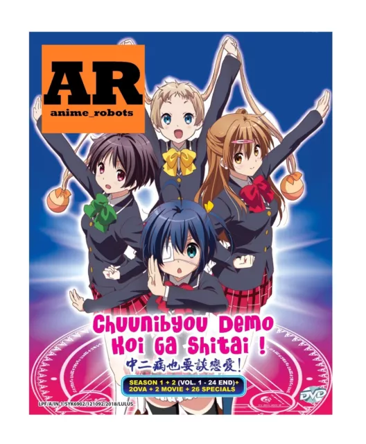 Love Chuunibyou & Other Delusions Season 1 - 2 + Extras Anime DVD English  Dubbed